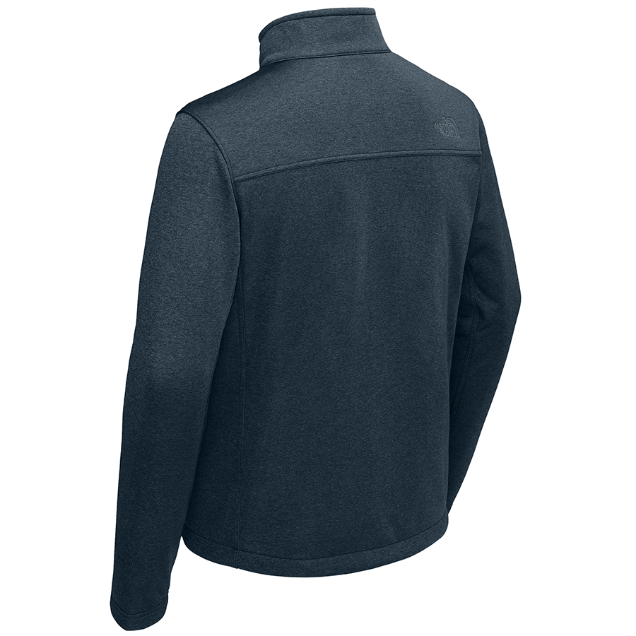 The North Face Men's Urban Navy Heather Chest Logo Ridgewall Softshell Jacket