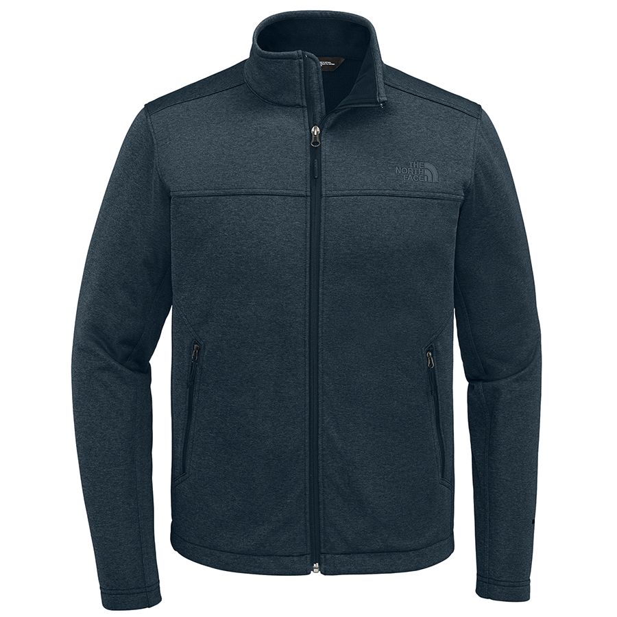 The North Face Men's Urban Navy Heather Chest Logo Ridgewall Softshell Jacket