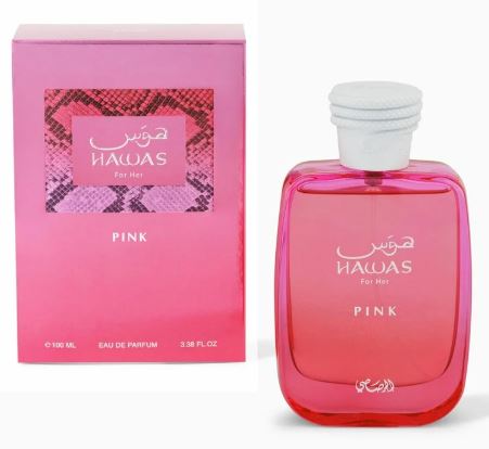 Hawas For Her PINK Eau De Parfum by Rasasi 100ml 3.38 FL OZ